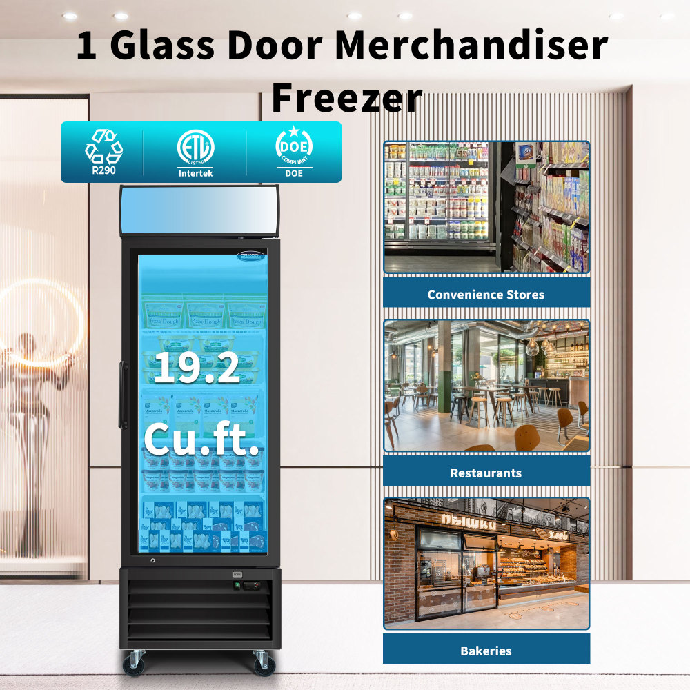 19.2-cu ft Frost-free Commercial Freezer (Black) ENERGY STAR