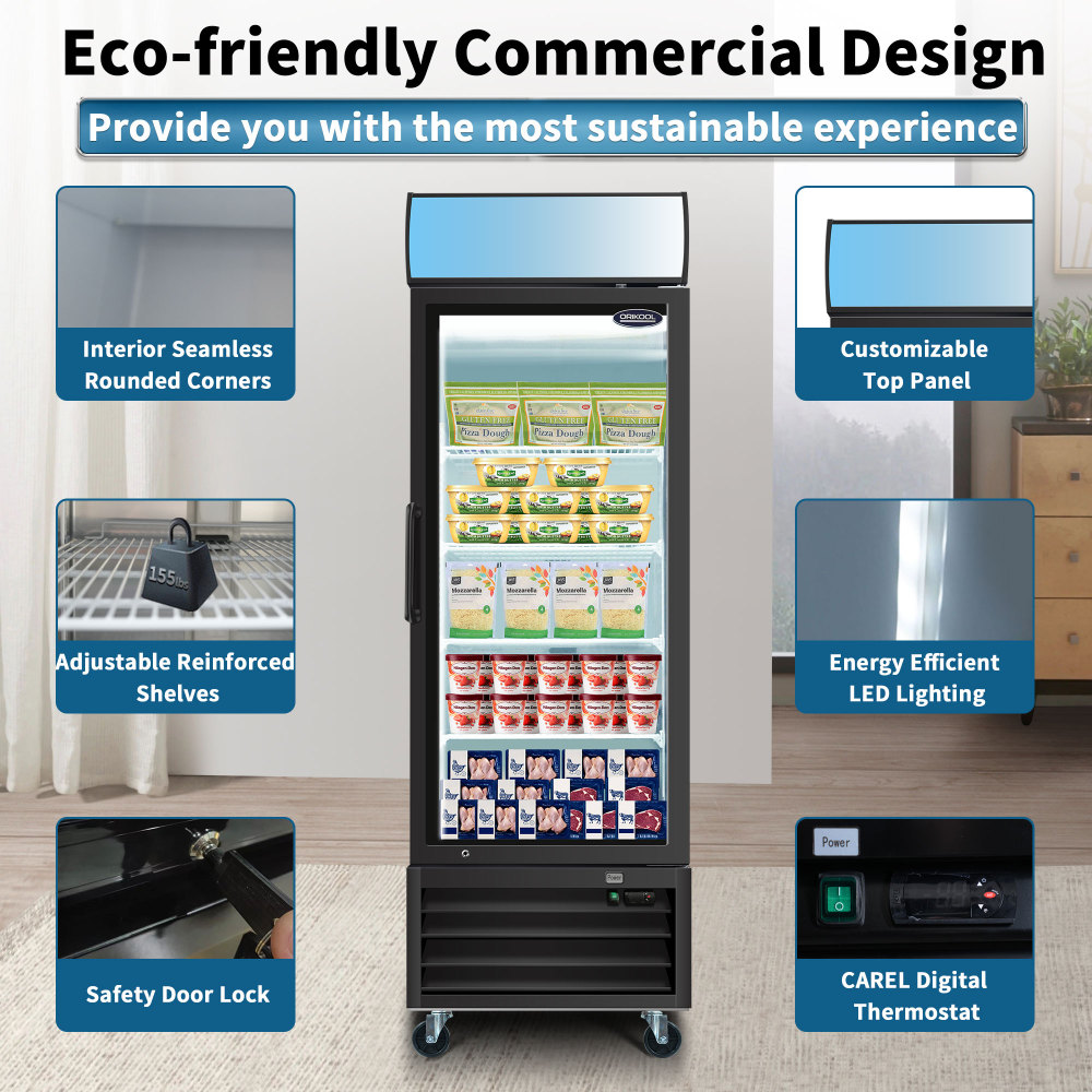 19.2-cu ft Frost-free Commercial Freezer (Black) ENERGY STAR