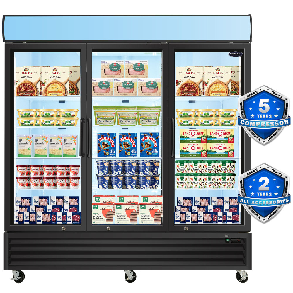 70-cu ft Frost-free Commercial Freezer (Black) ENERGY STAR