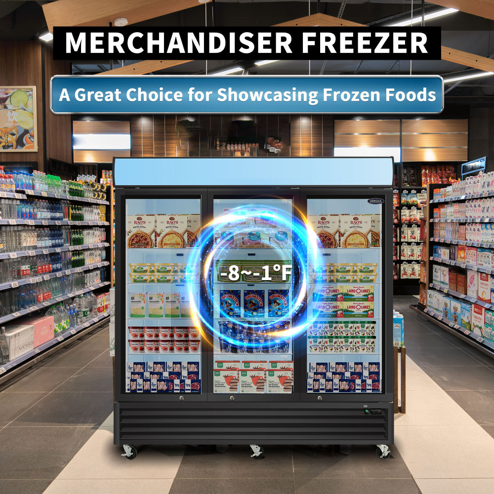 70-cu ft Frost-free Commercial Freezer (Black) ENERGY STAR
