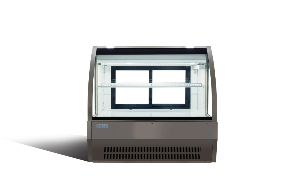 18-cu ft Commercial Refrigerator 2 Glass-Door (Silver)