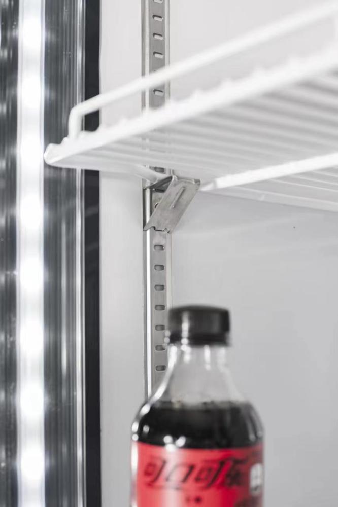 31-cu ft Commercial Refrigerator 2 Glass-Door (Black)