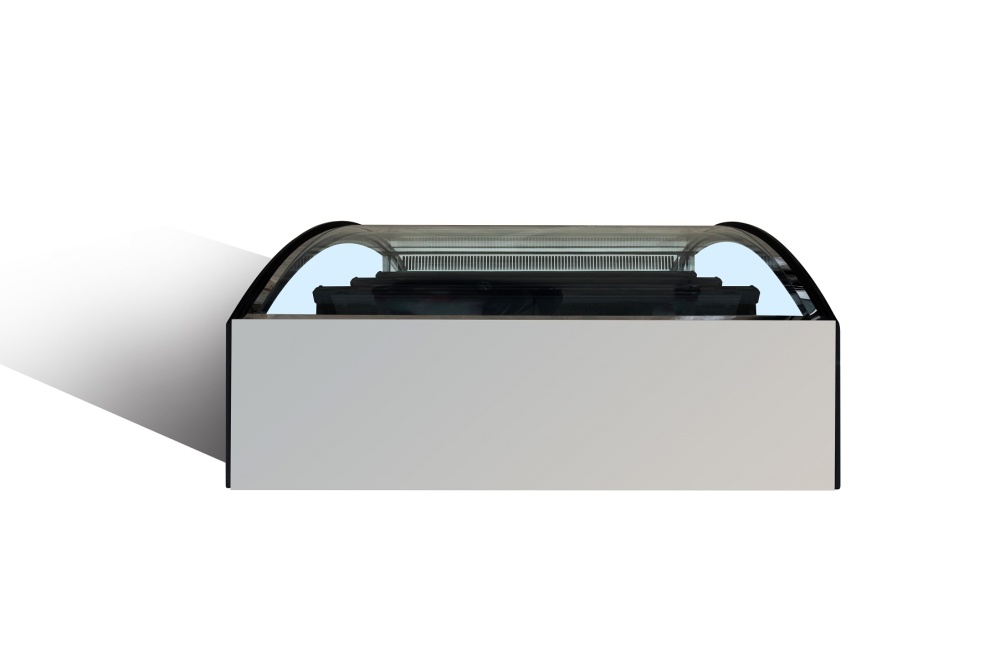 23-cu ft Commercial Refrigerator 2 Glass-Door (Silver)