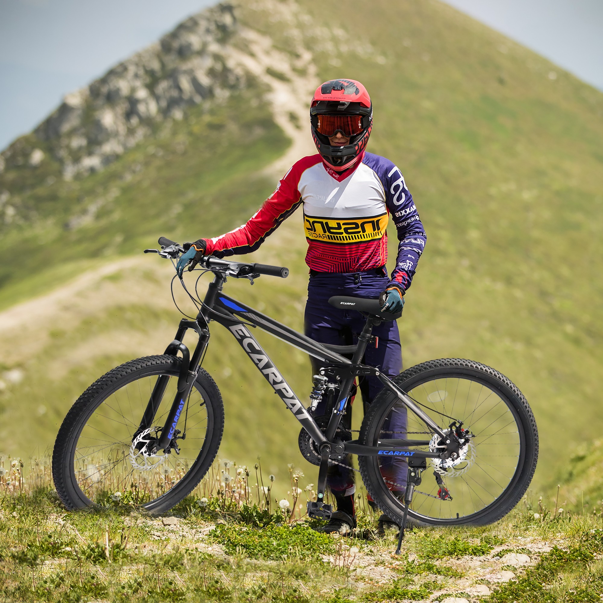 26-inch 21-Speed Mountain Bike for Adult (Black)