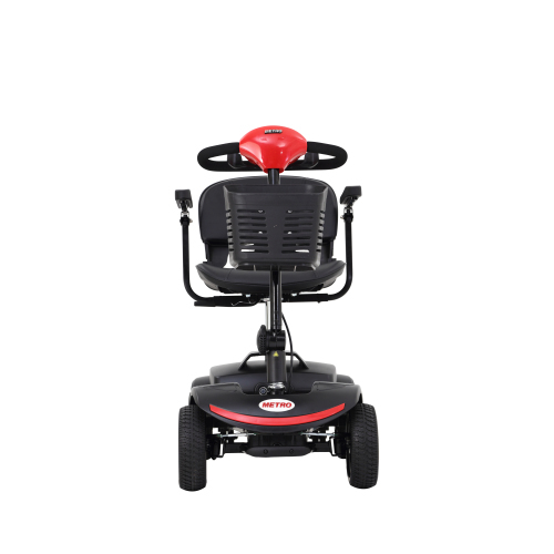 Compact Mobility Scooter with Storage Box (Frosted Red)