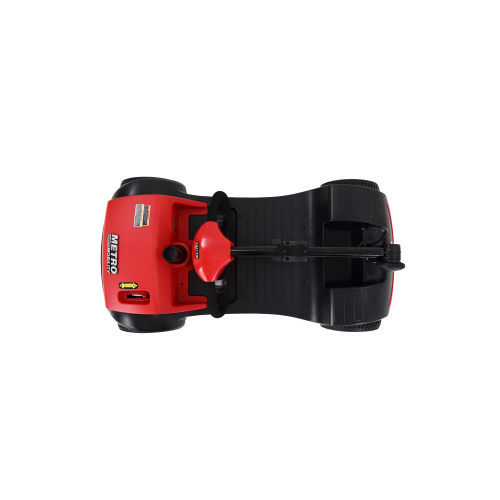 Compact Mobility Scooter with Storage Box (Frosted Red)
