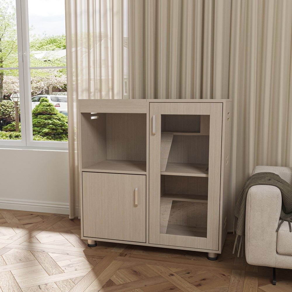Wood Guinea Pig Cages with with Storage Cabinet and Acrylic Windows