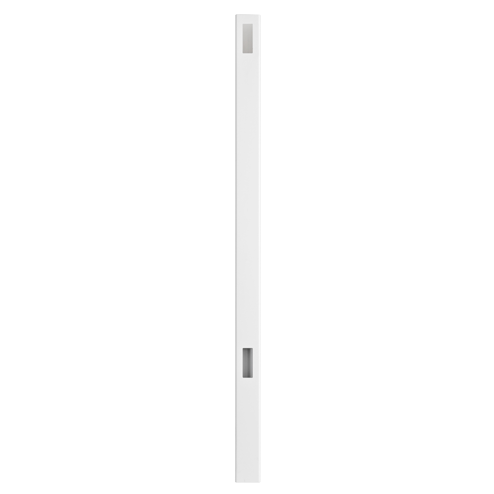 2 End Post White Vinyl Corner Fence Post