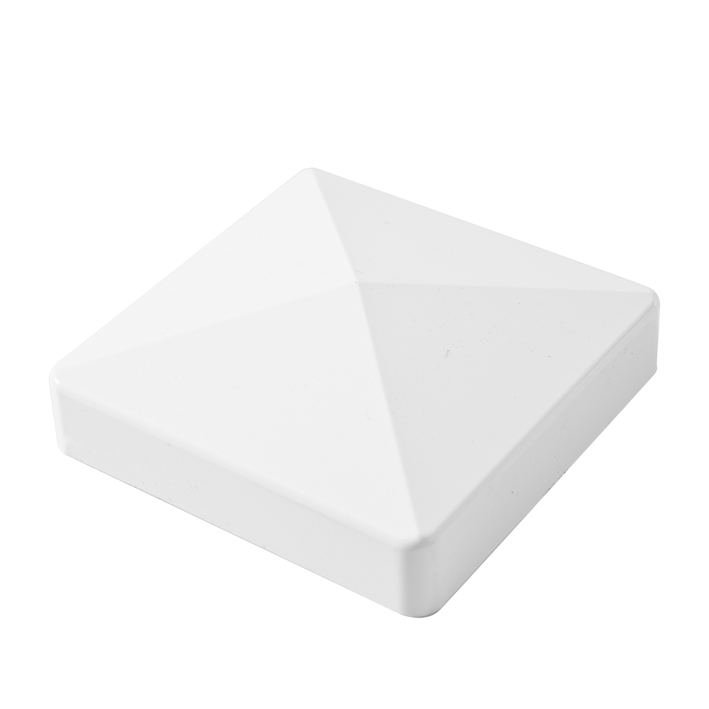 2 End Post White Vinyl Corner Fence Post