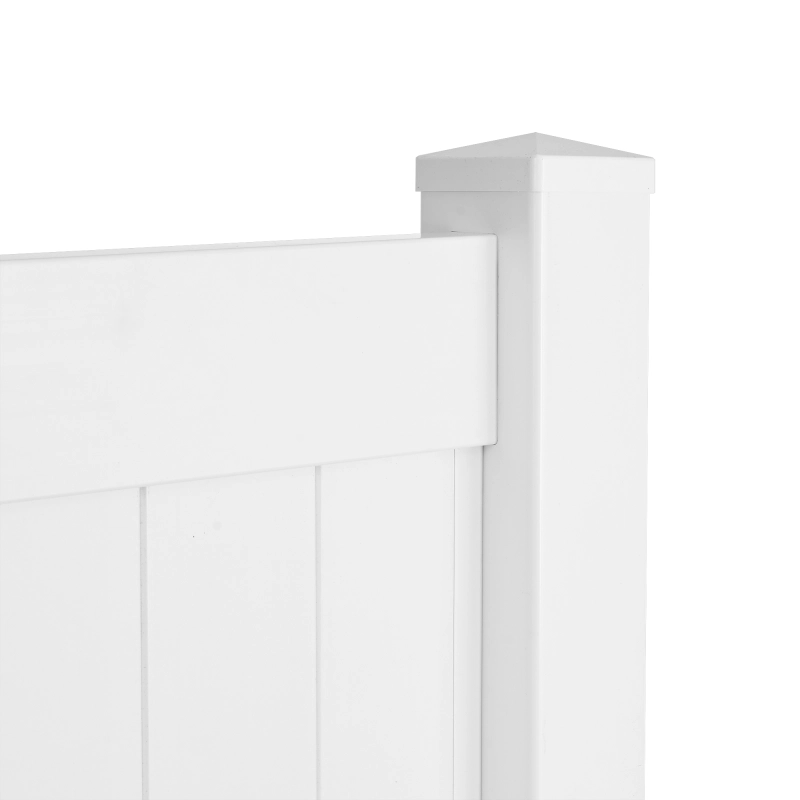6ft.H x 6ft.W White Privacy Fence Panels 2 pcs