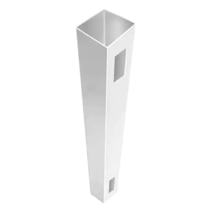 2 End Post White Vinyl Corner Fence Post