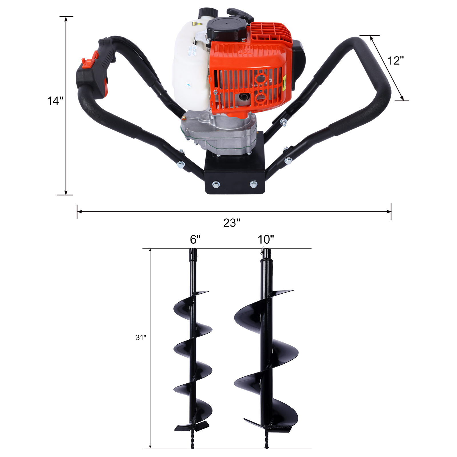 52CC 2 Stroke Gas Post Hole Digger