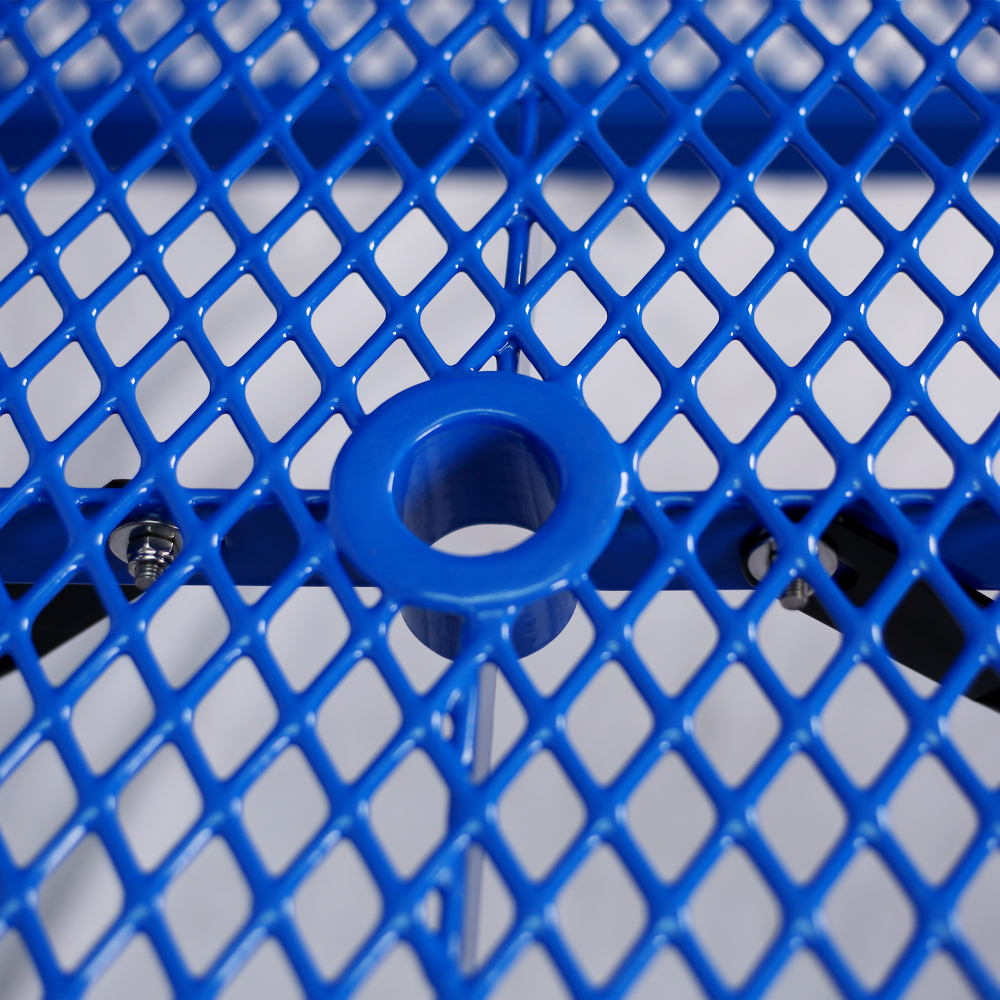 6 ft. Rectangular Outdoor Steel Picnic Table Blue