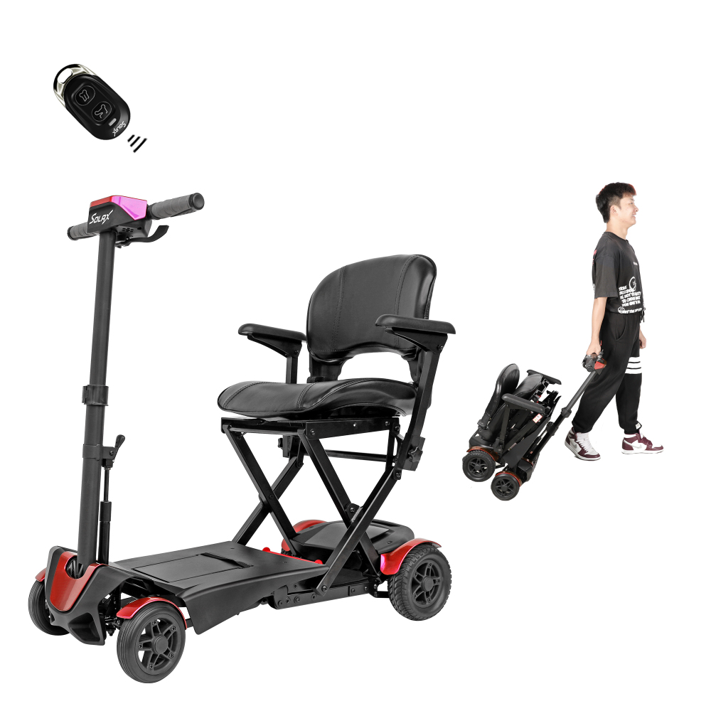 Electric Folding Mobility Scooter Red