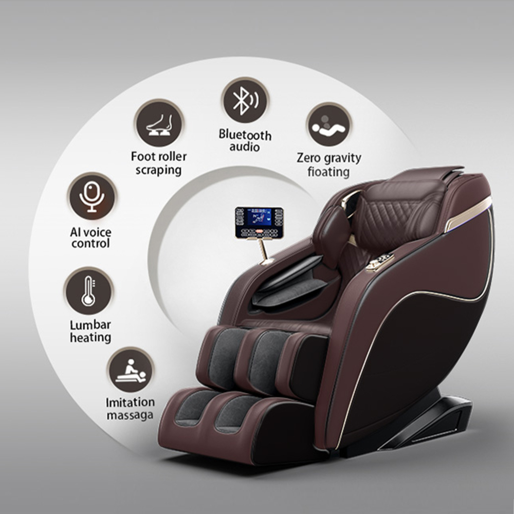 Full Body Massage Chair, Full Body Zero Gravity with 3D Massage ,Multiple massage modes Brown
