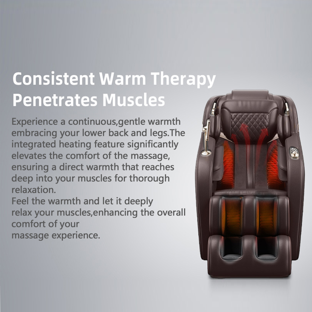 Full Body Massage Chair, Full Body Zero Gravity with 3D Massage ,Multiple massage modes Brown