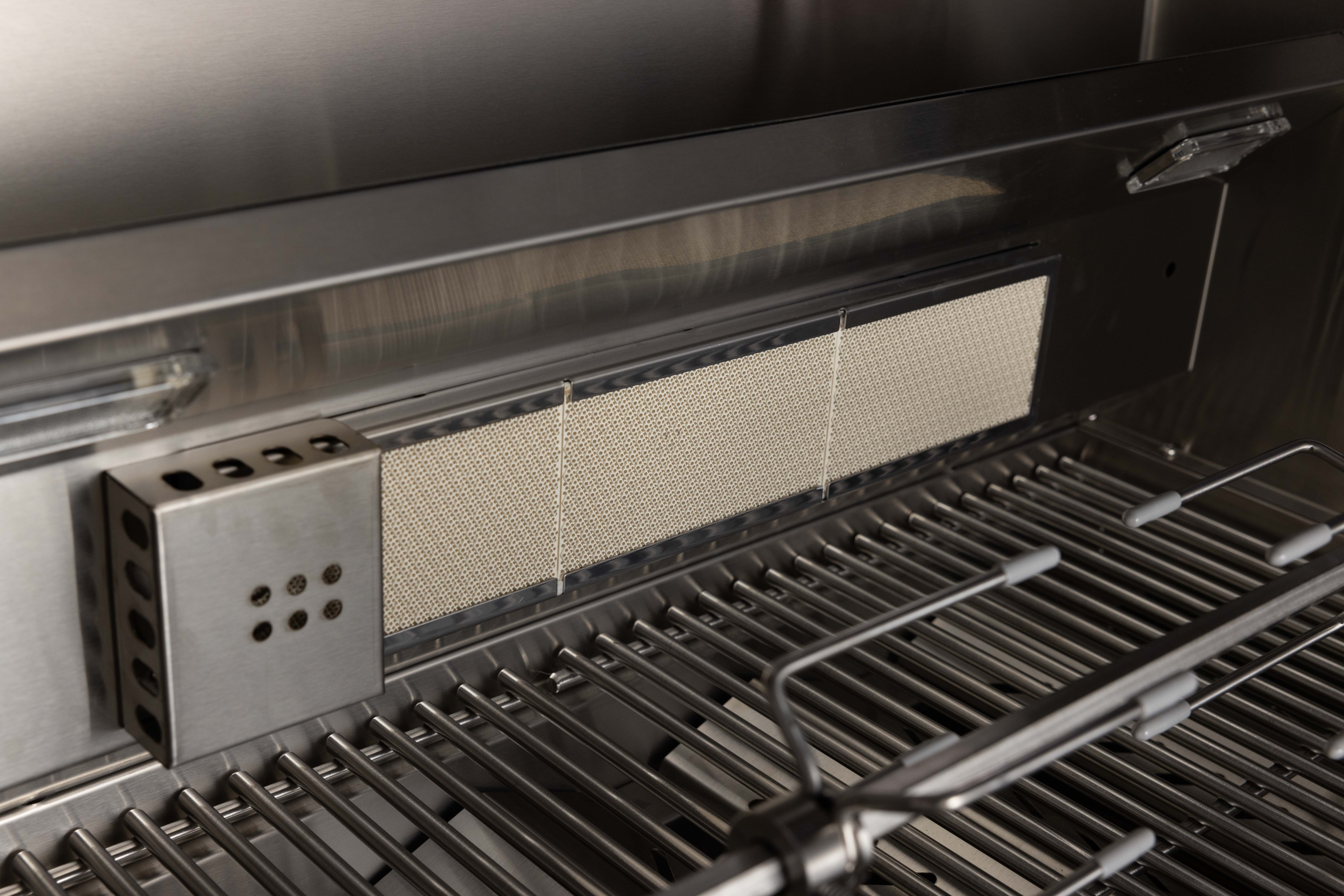 43 L x 23 W x 47 H-Inches Black Stainless Steel Outdoor Kitchen Gas grill with 6 Burners