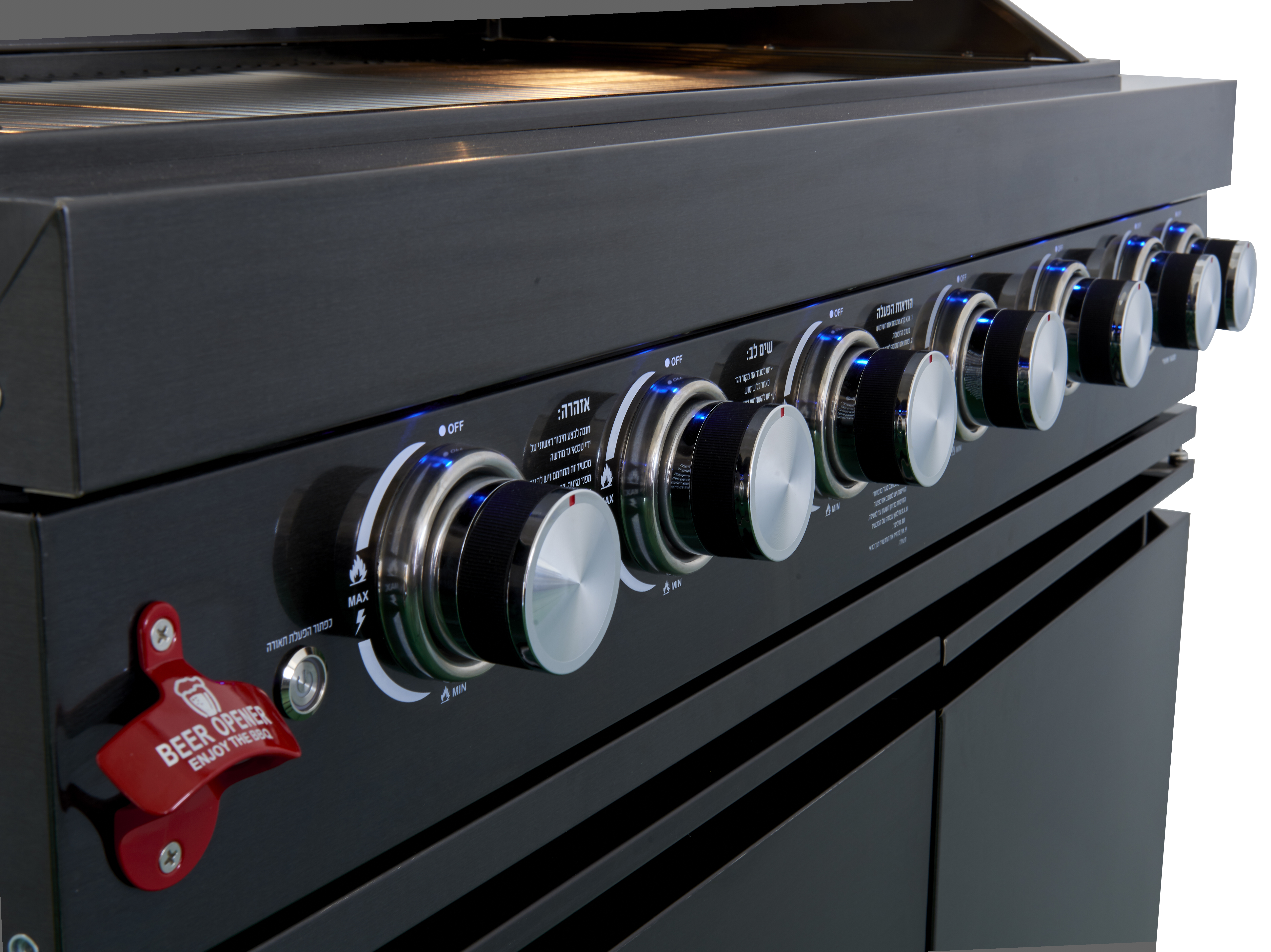 47 L x 23 W x 47 H-Inches Black Stainless Steel Outdoor Kitchen Gas grill with 4 Burners
