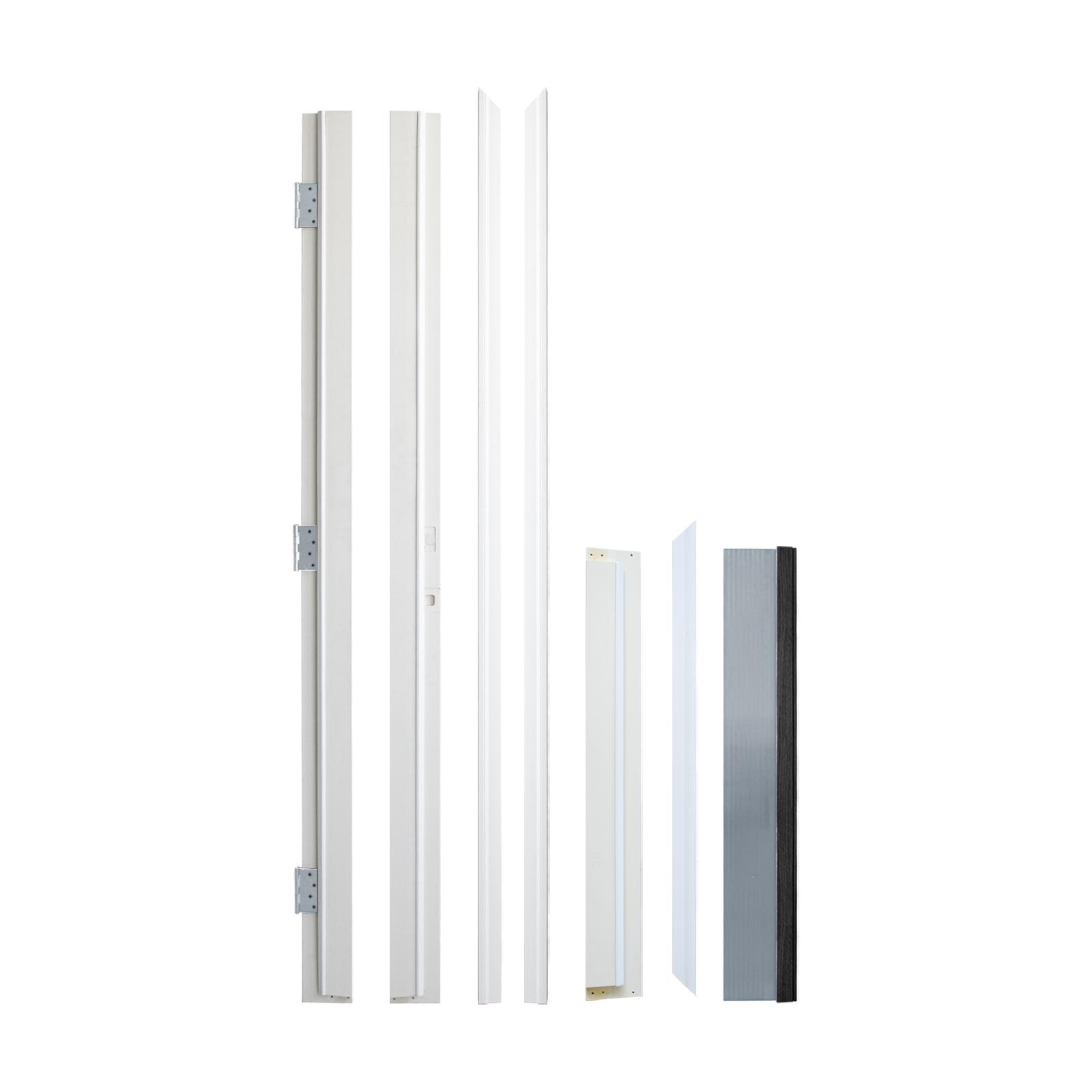 36'' x 80" White Primed Left Hand Inswing Fiberglass Entry Door White Brickmould and 4-9/16 Vinyl Frame