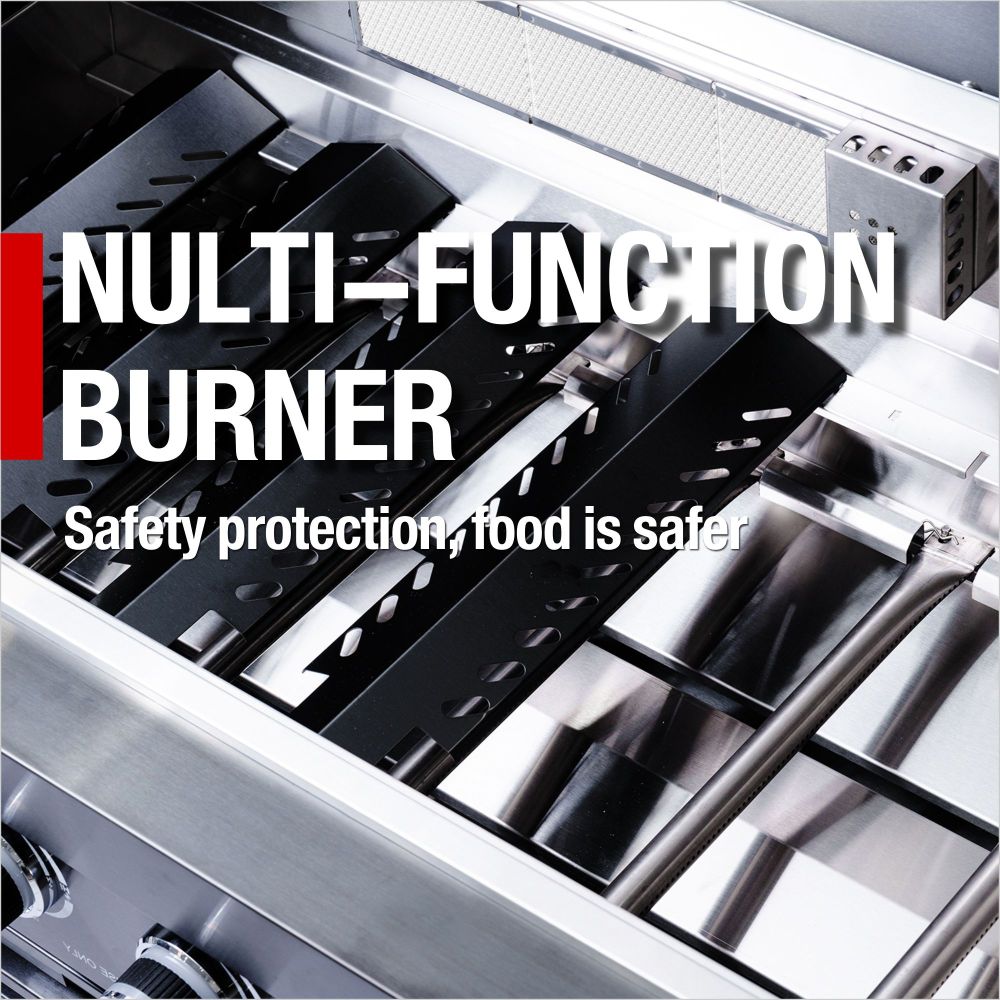 46-Inch 4-Burner 72000 BTU Deluxe Stainless Steel Gas Outdoor Kitchen Set