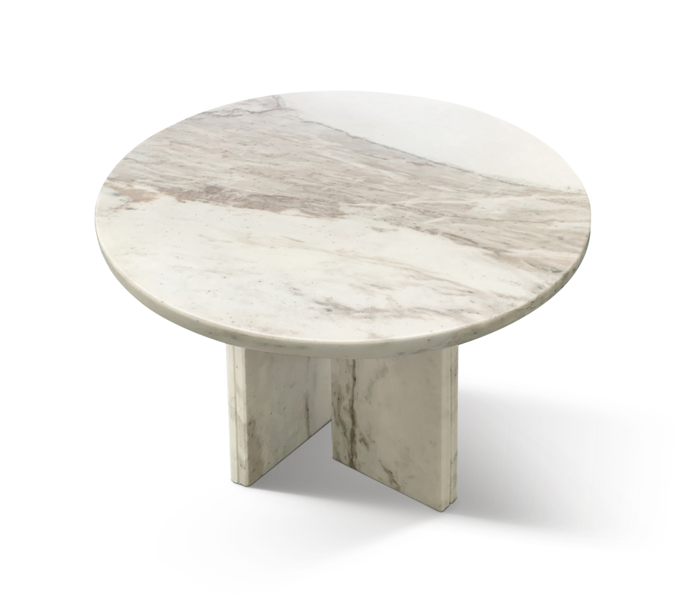 18-Inch White natural marble coffee table
