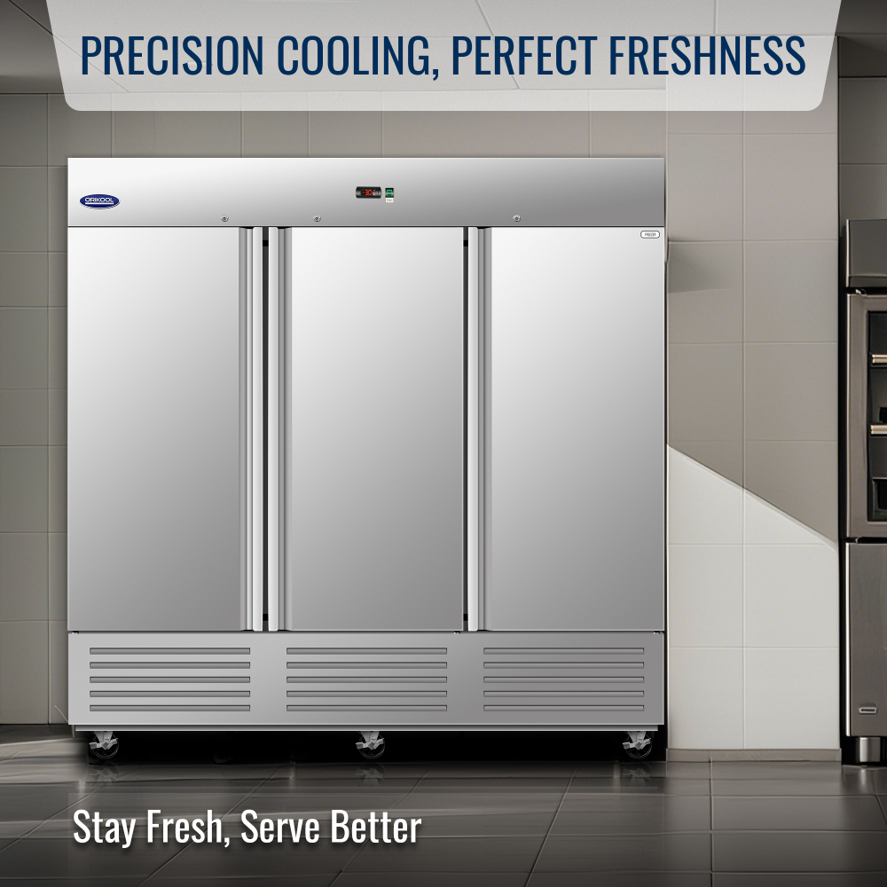 72-cu ft Upright Frost-free Commercial Freezer in Sliver