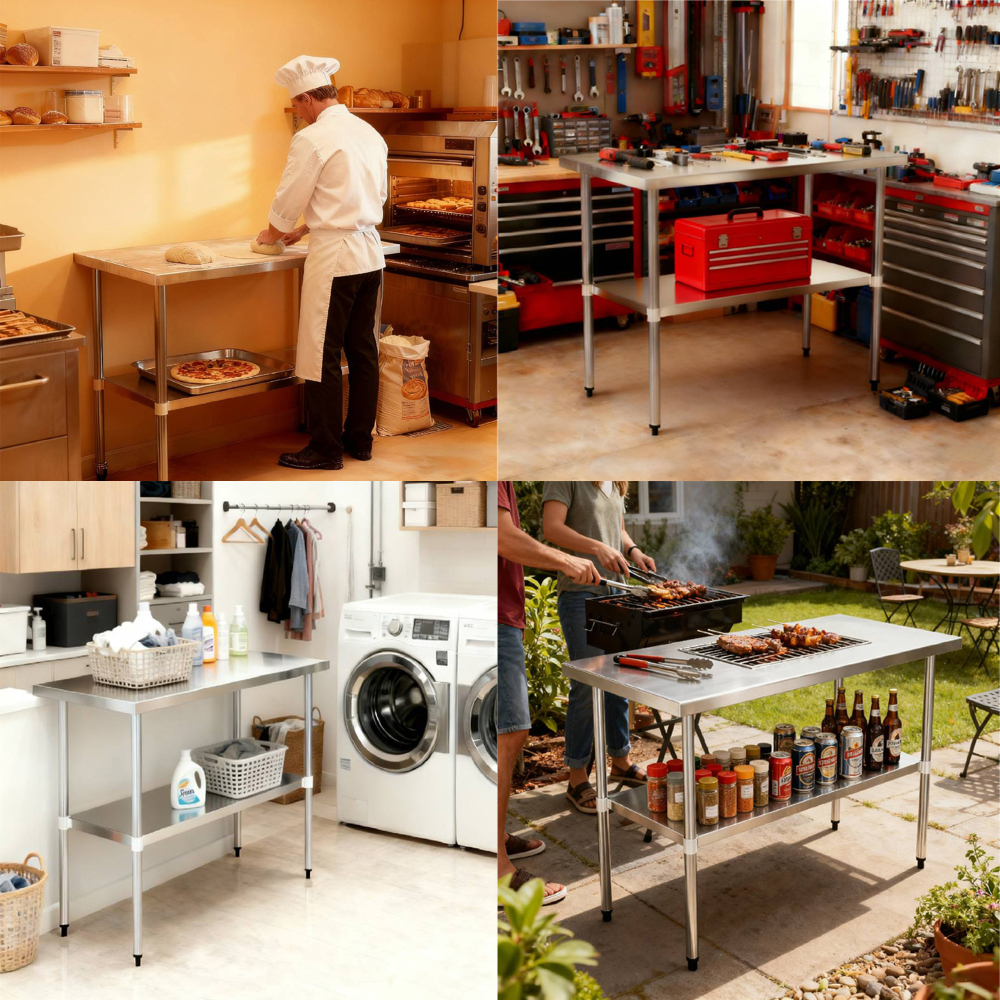 30" x 60" 18-Gauge Stainless Steel Commercial Work Table