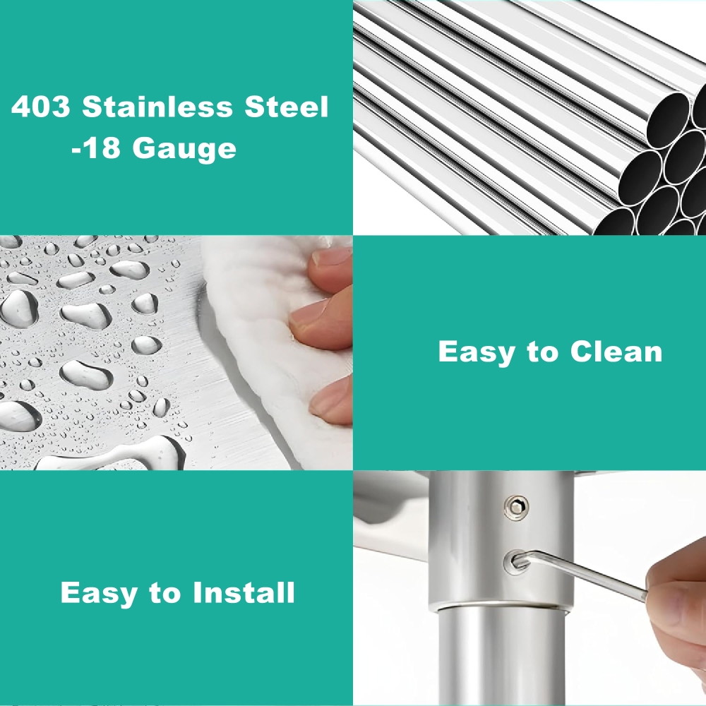 18" x 60" 18-Gauge Stainless Steel Commercial Work Table