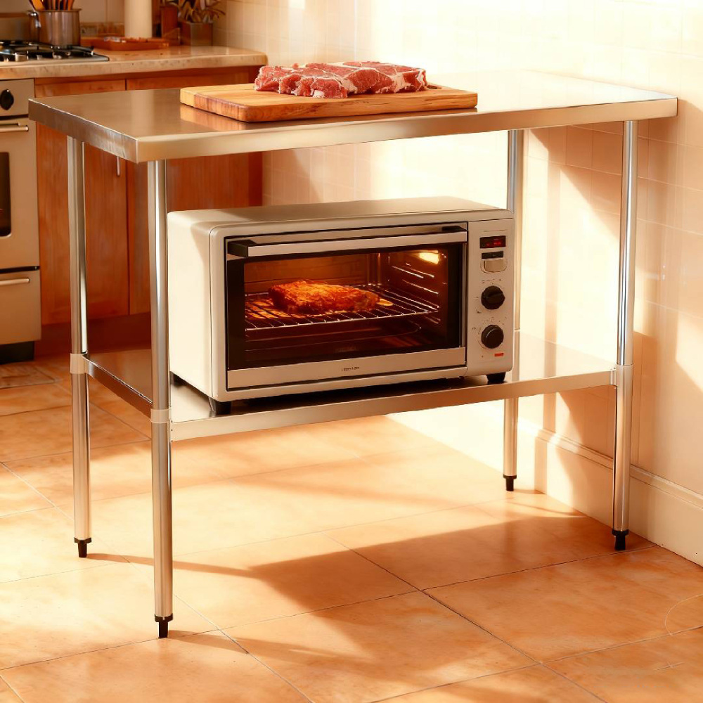 18" x 60" 18-Gauge Stainless Steel Commercial Work Table