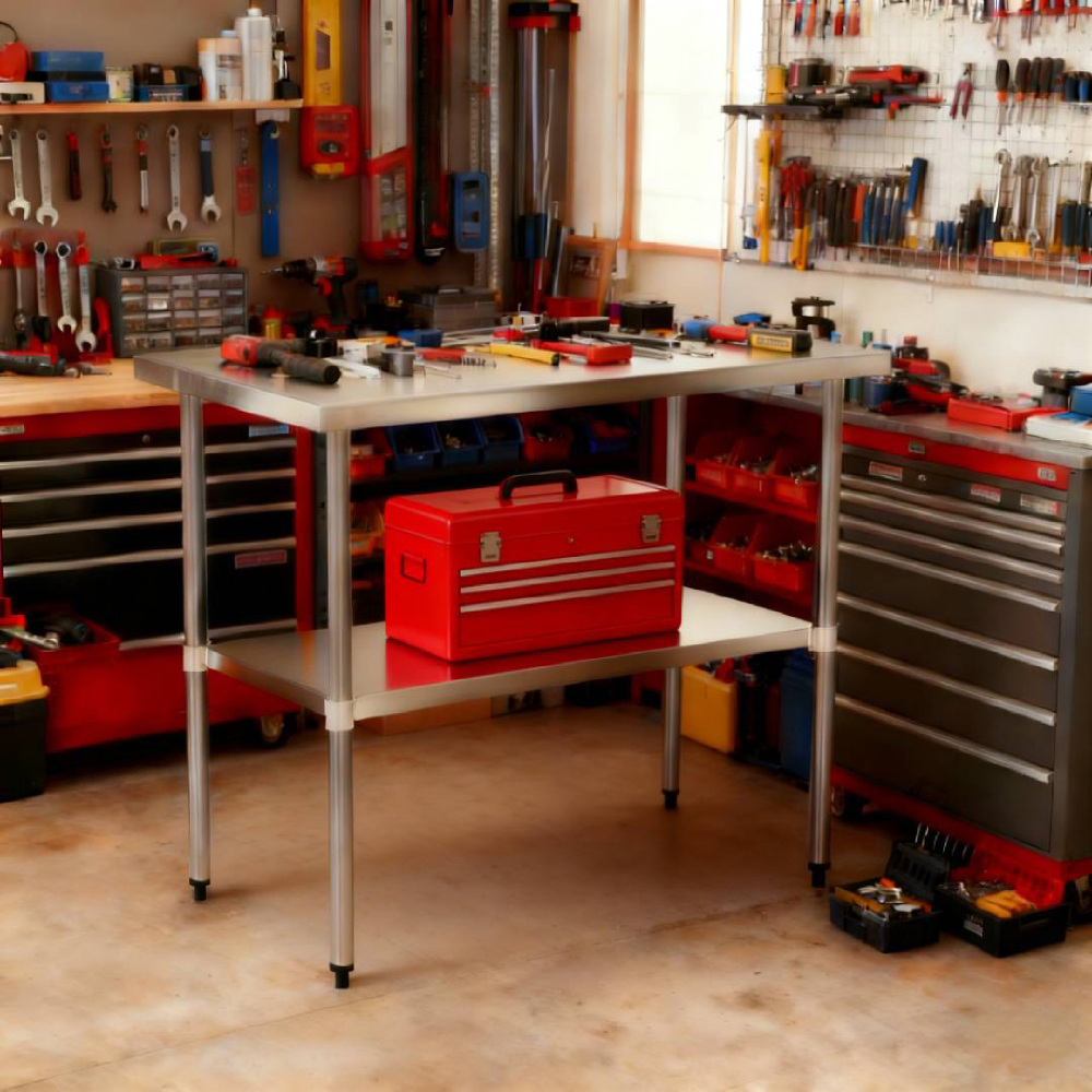 18" x 60" 18-Gauge Stainless Steel Commercial Work Table