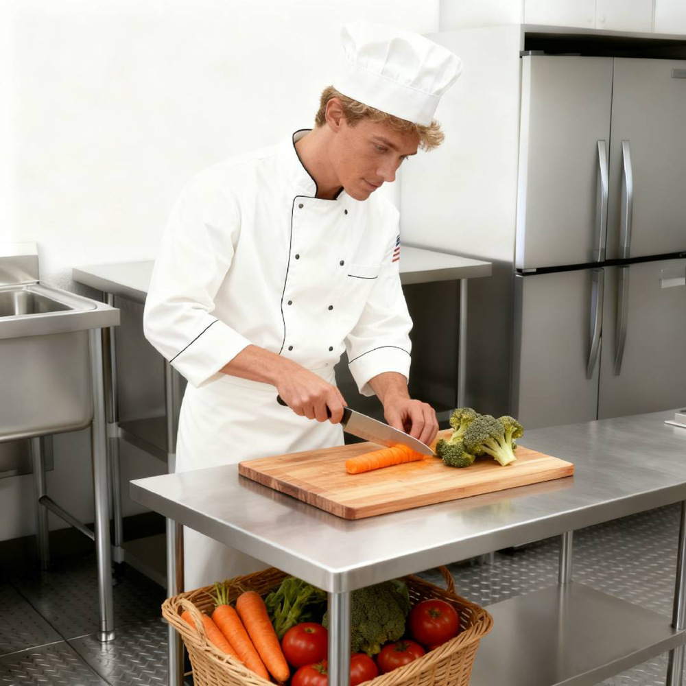 18" x 60" 18-Gauge Stainless Steel Commercial Work Table