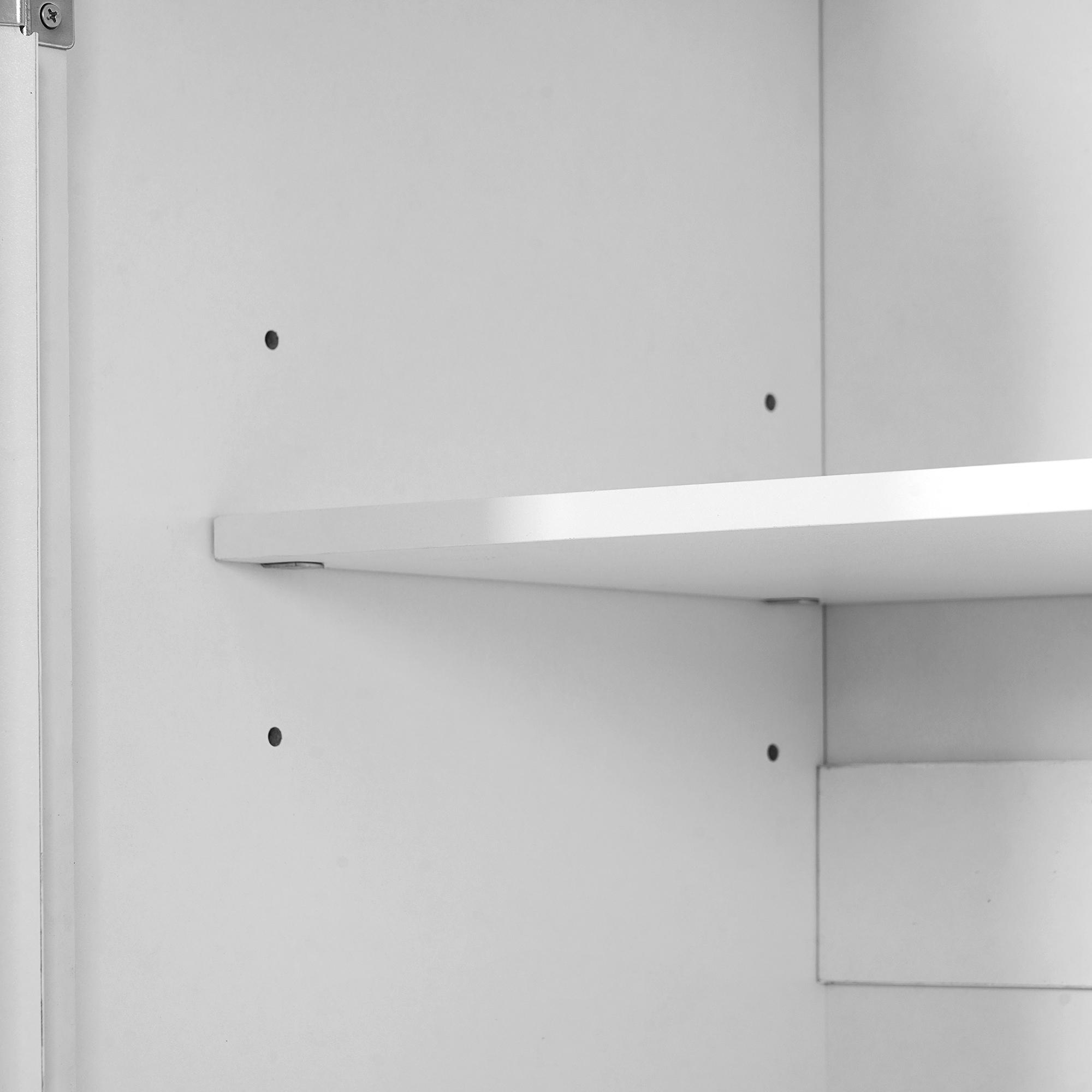 43.3x20x77.3inch Tall Storage Cabinet Cupboard with 6 Door Shelves, 2 Adjustable Shelves and 5 Drawers,White