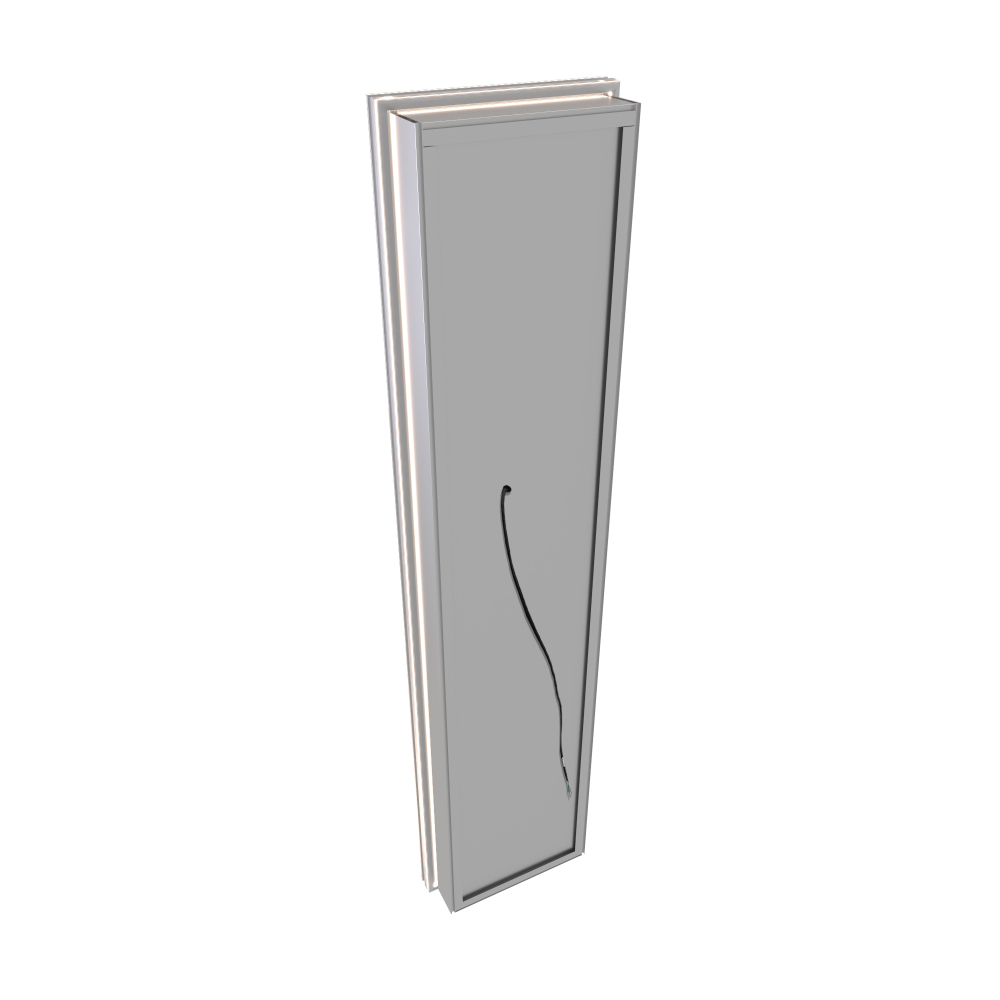 20" W x 70" Modern Full-Length Backlit LED Mirror Storage Cabinet