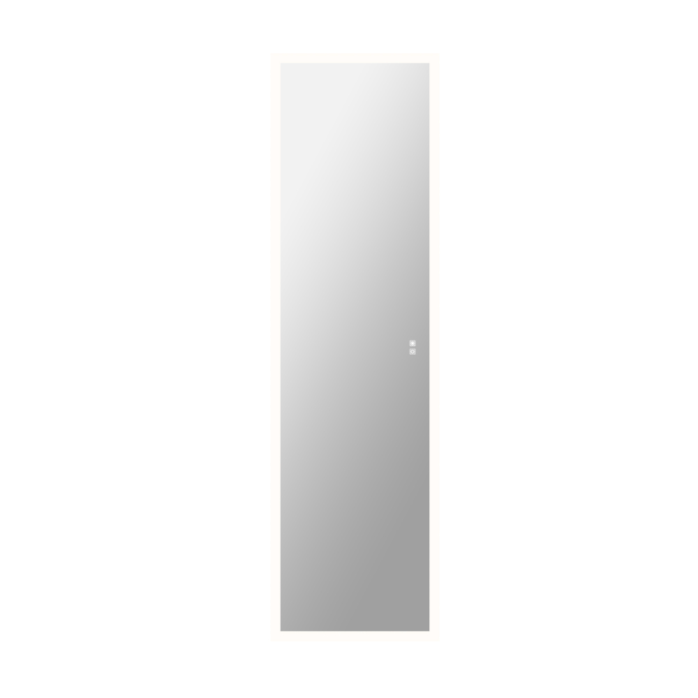 20" W x 70" Modern Full-Length Backlit LED Mirror Storage Cabinet