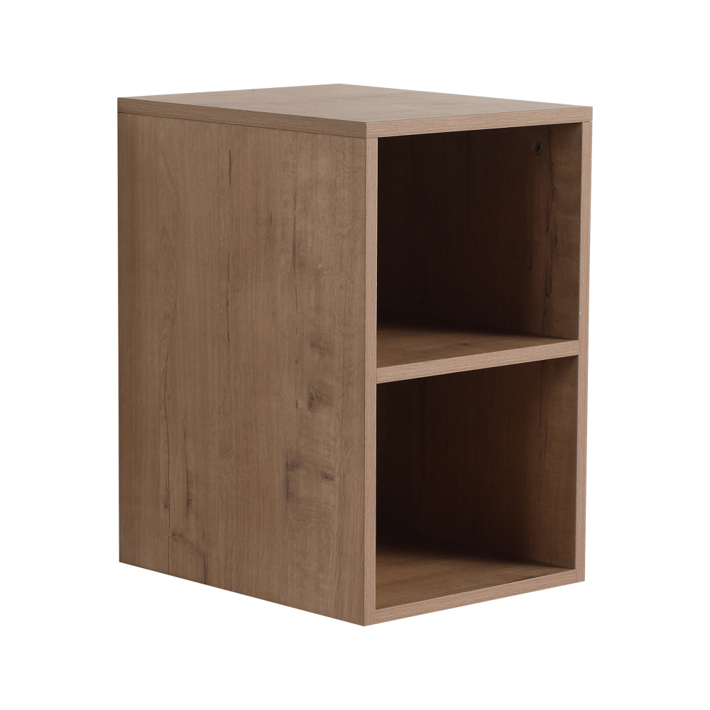 48'' Wall-Mounted Bathroom Vanity With Ceramic Art Sink, and 2-Storage Shelves, Soft-Close Door, KD-Packing, Plywood