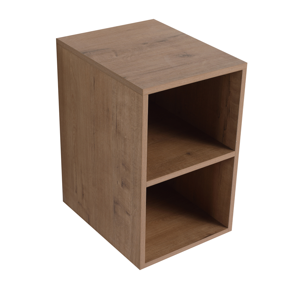 48'' Wall-Mounted Bathroom Vanity With Ceramic Art Sink, and 2-Storage Shelves, Soft-Close Door, KD-Packing, Plywood