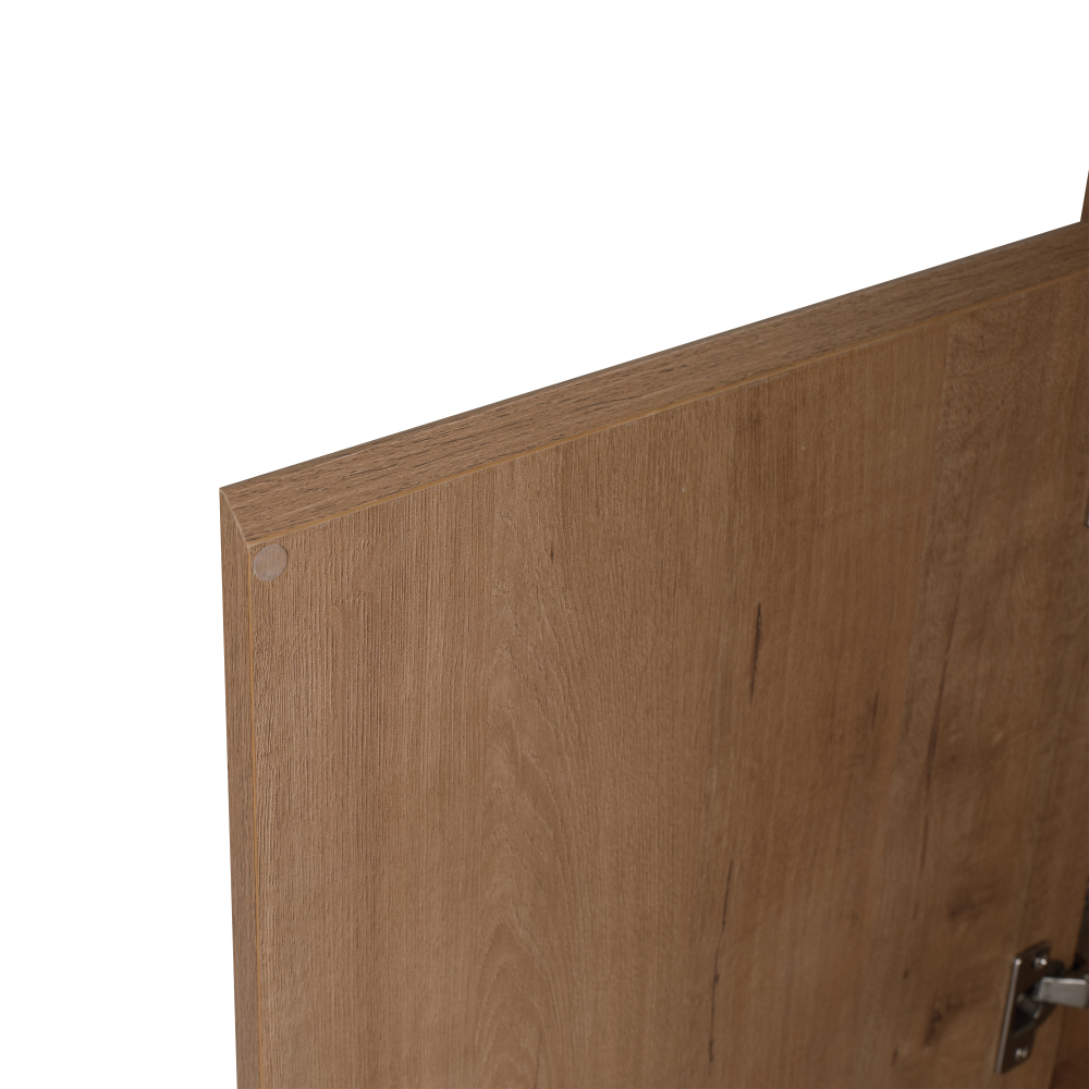 24'' Wall-Mounted Bathroom Vanity with White Ceramic Sink & Soft-Close Door