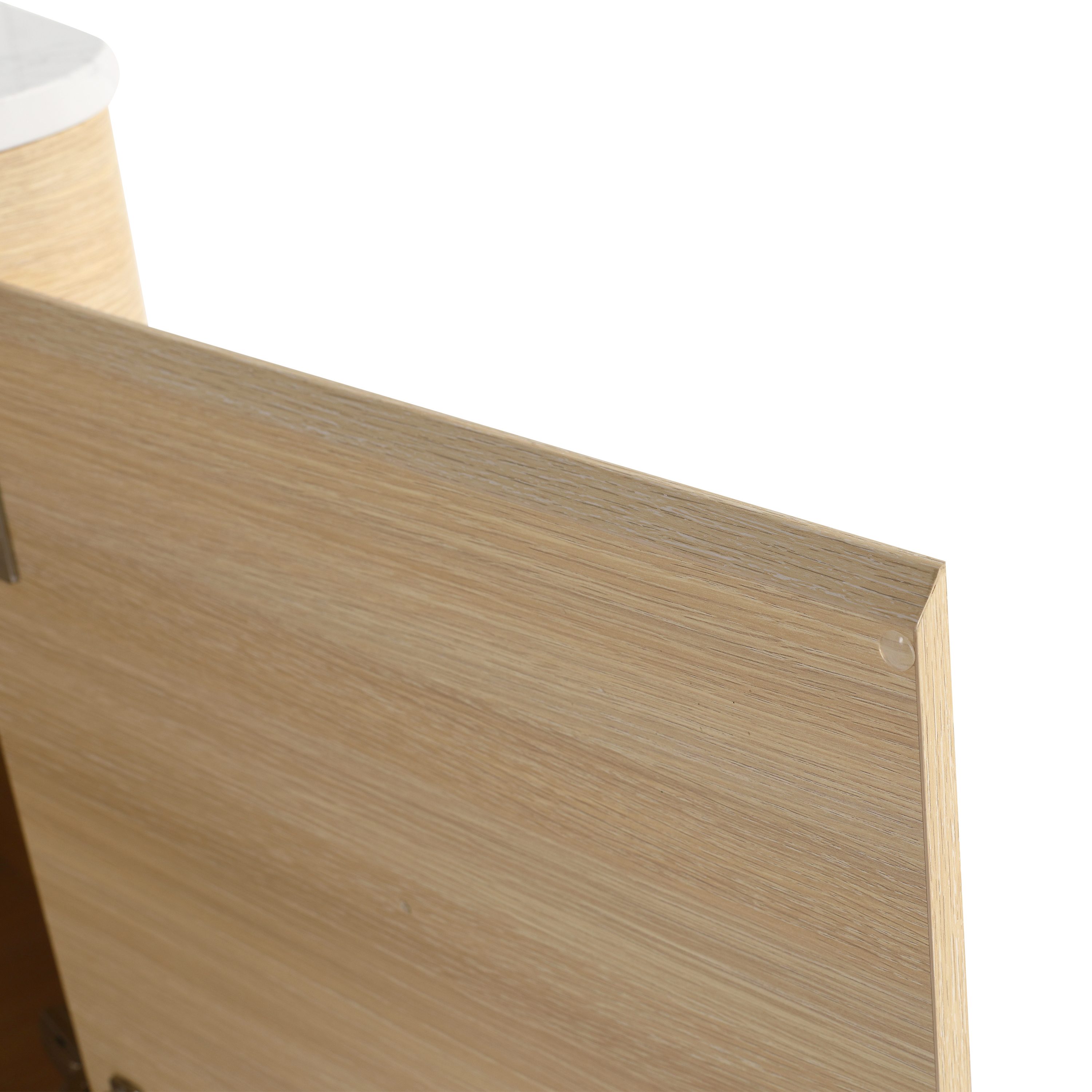 24'' Wall-Mounted Bathroom Vanity With Ceramic Art Sink & 1-Soft-Close Door, KD-Packing, Plywood