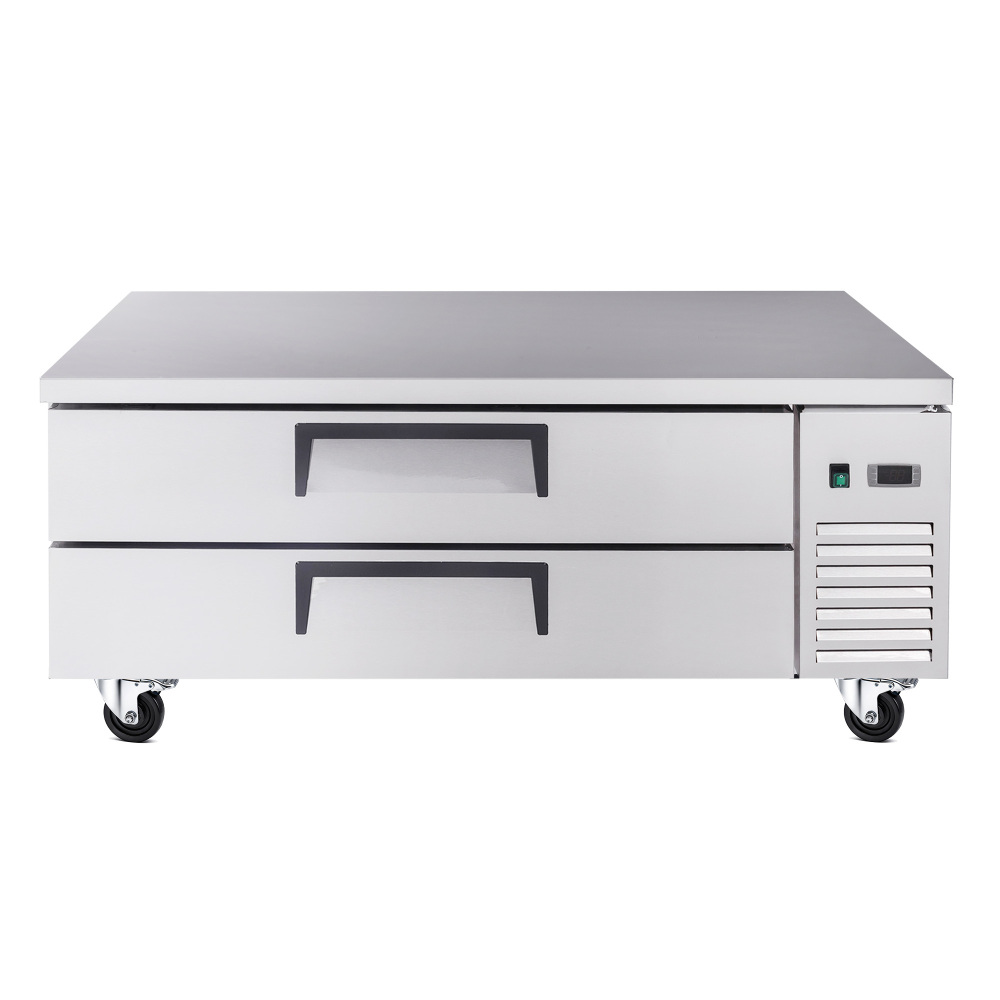 48" Refrigerated Chef Base 2 Drawer Undercounter Refrigerator 33 41F Ventilated Cooling