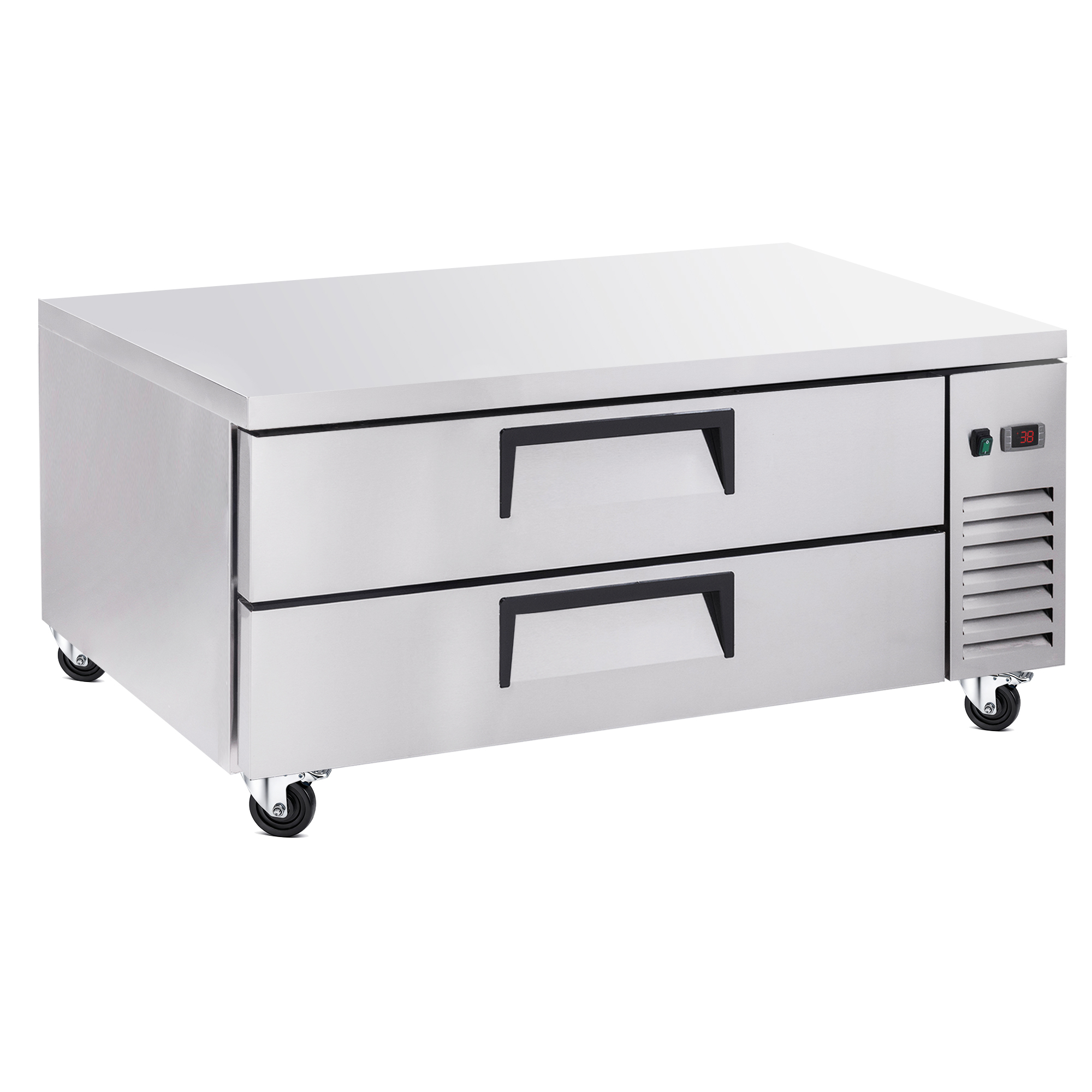 52 " Refrigerated Chef Base 2 Drawer Undercounter Refrigerator 10.5 Cu Ft 33 41F Ventilated Cooling R290 ETL DOE