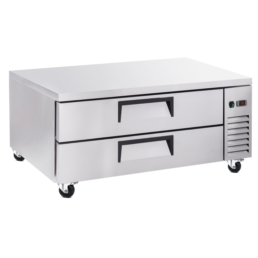 52 " Refrigerated Chef Base 2 Drawer Undercounter Refrigerator 10.5 Cu Ft 33 41F Ventilated Cooling R290 ETL DOE