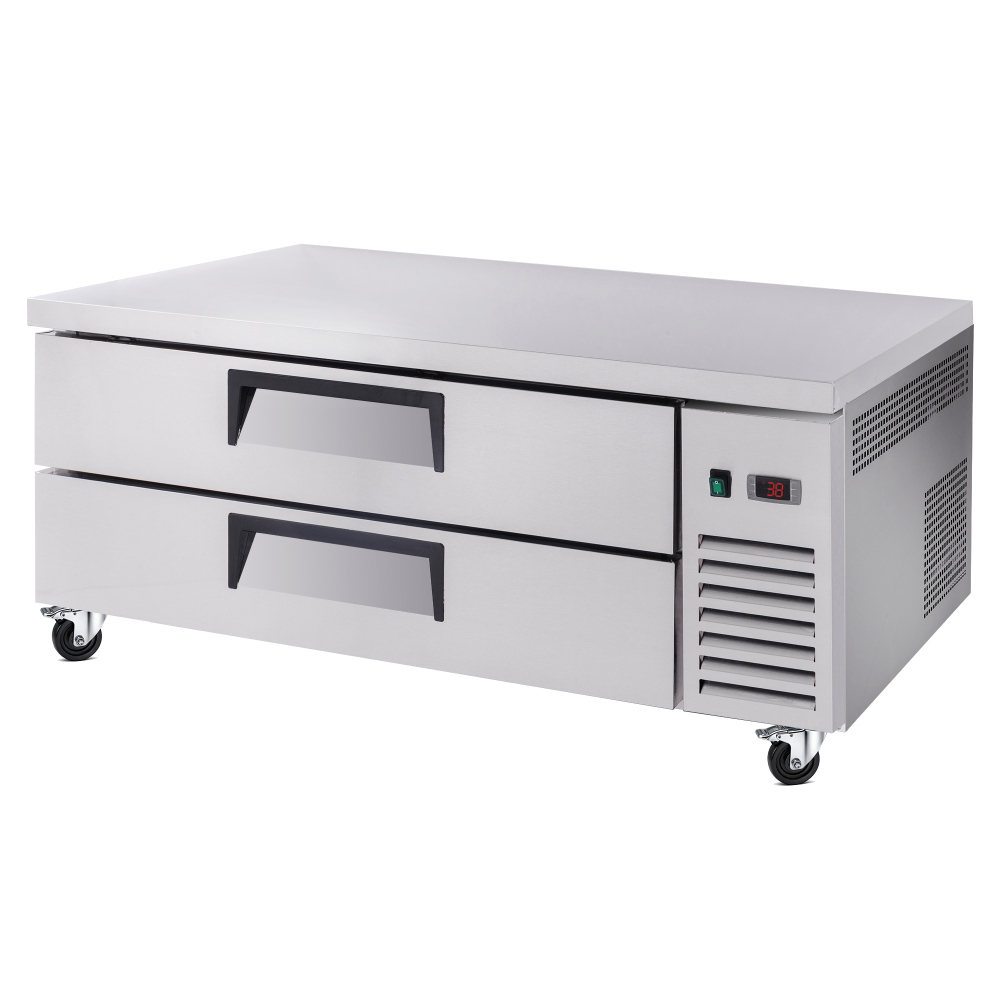 52 " Refrigerated Chef Base 2 Drawer Undercounter Refrigerator 10.5 Cu Ft 33 41F Ventilated Cooling R290 ETL DOE