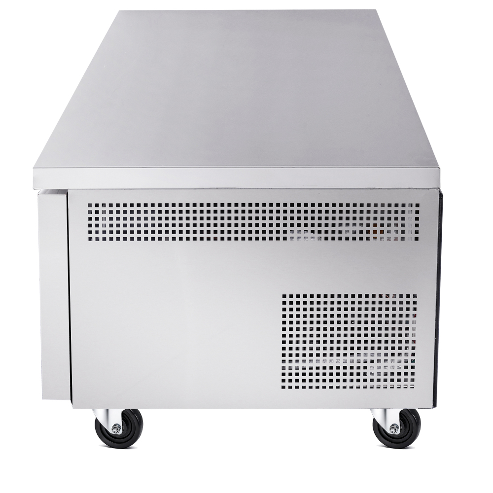 72 " Refrigerated Chef Base 4 Drawer Undercounter Refrigerator Ventilated Cooling Auto Defrost ETL NSF