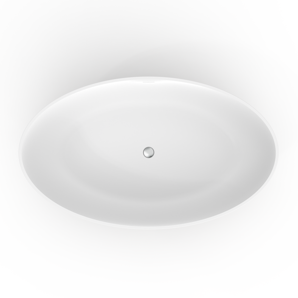 Moray 67 in. x 40 in. Stone Resin Flatbottom Solid Surface Freestanding Double Slipper Soaking Bathtub in Metallic Paint