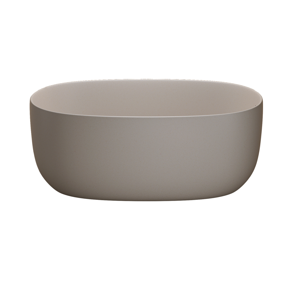 Moray 51 in. x 25 in. Solid Surface Stone Resin Flatbottom Freestanding Double Slipper Soaking Bathtub in Warm Yellow