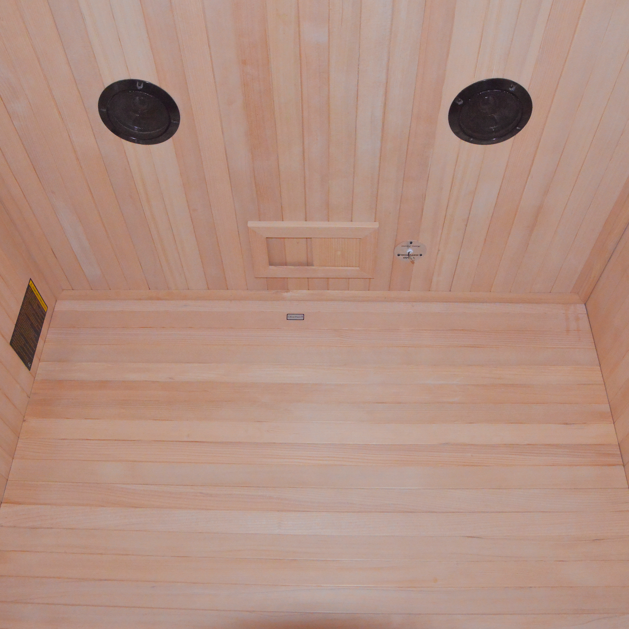 Moray 2-Person Traditional Indoor Hemlock Wet/Dry Sauna with Steam Metal Heater, Volcanic Sauna Stones, and Accessories