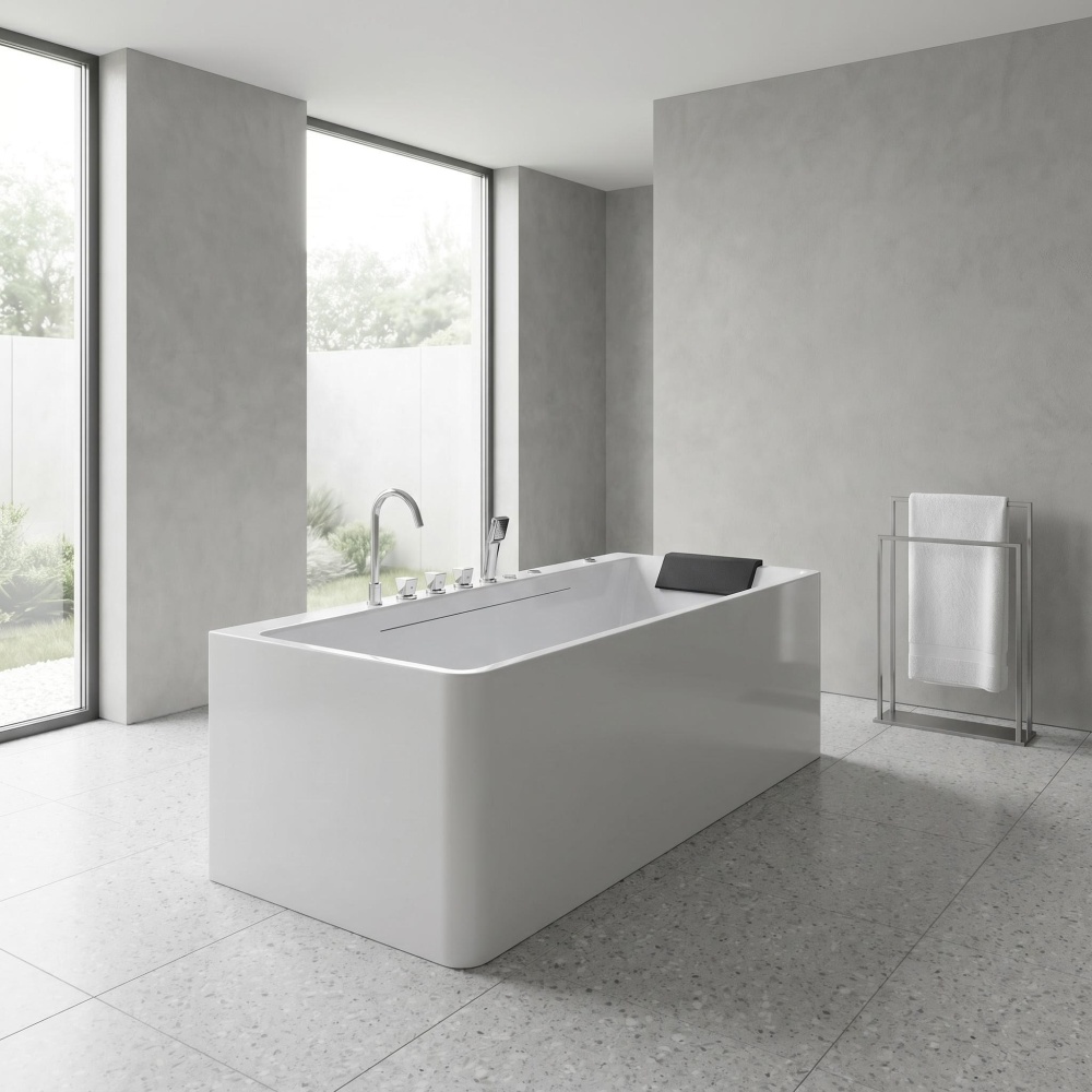 67 in. x 31.5 in. Whirlpool and Air Bath Combo Tub with Adjustable Air Blower and Control Switch in White