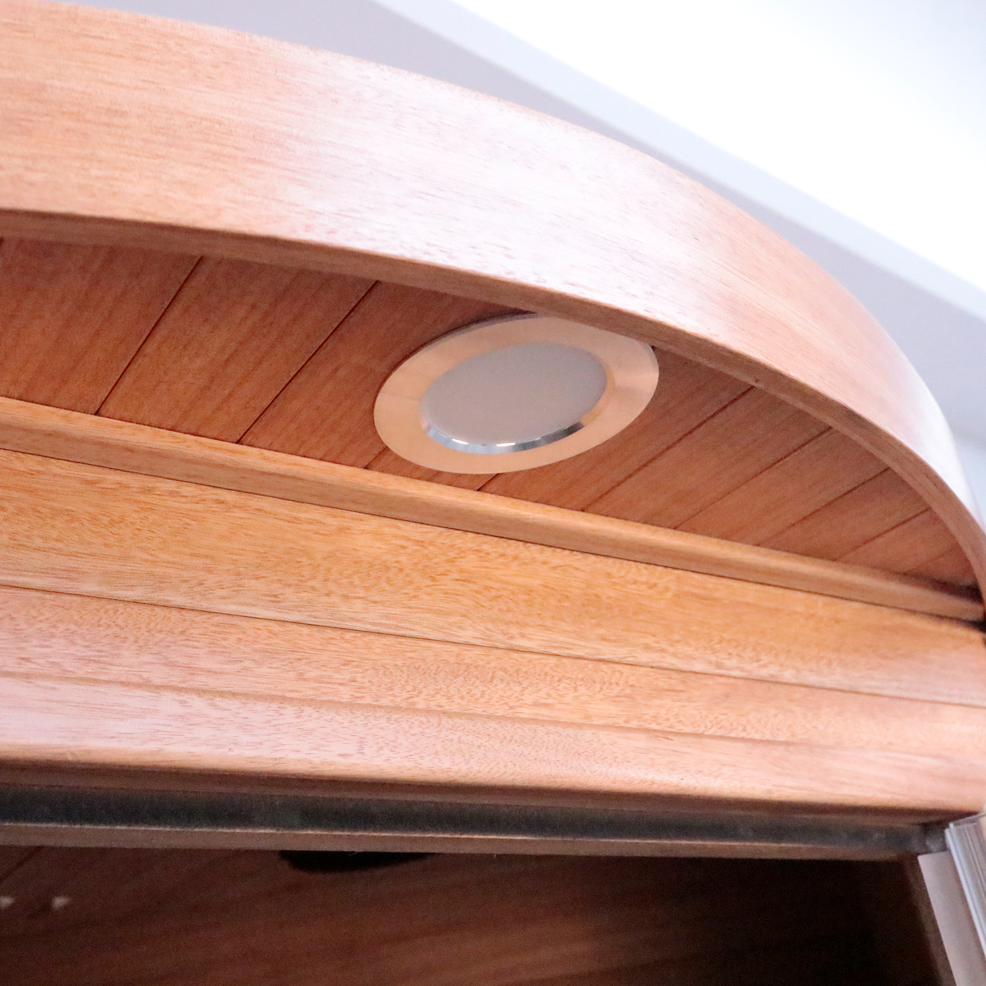 Moray 1-Person Indoor Okoume Wood Far-Infrared Sauna with 8 Infrared Heaters