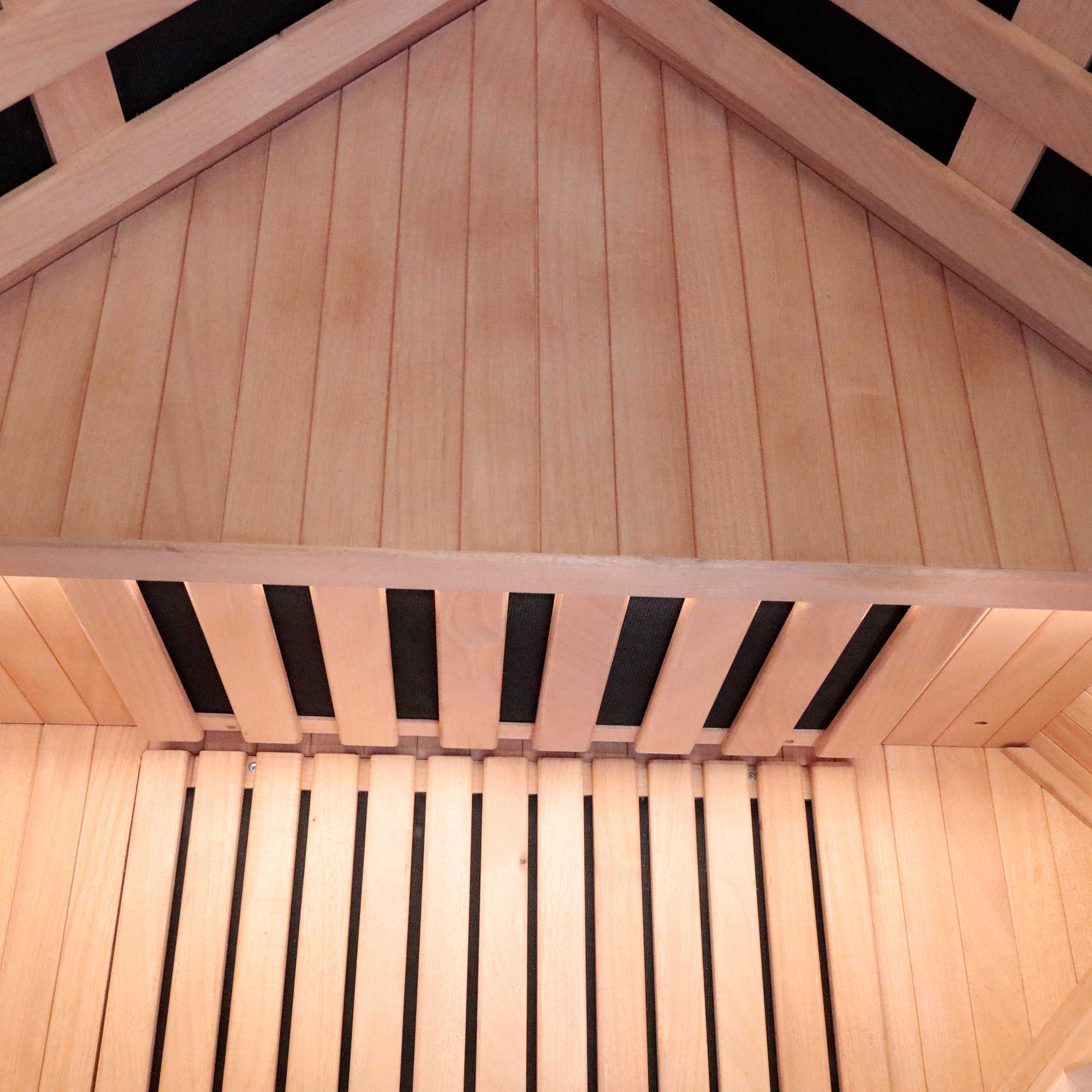 Moray 1-Person Indoor Okoume Wood Far-Infrared Sauna with 8 Infrared Heaters