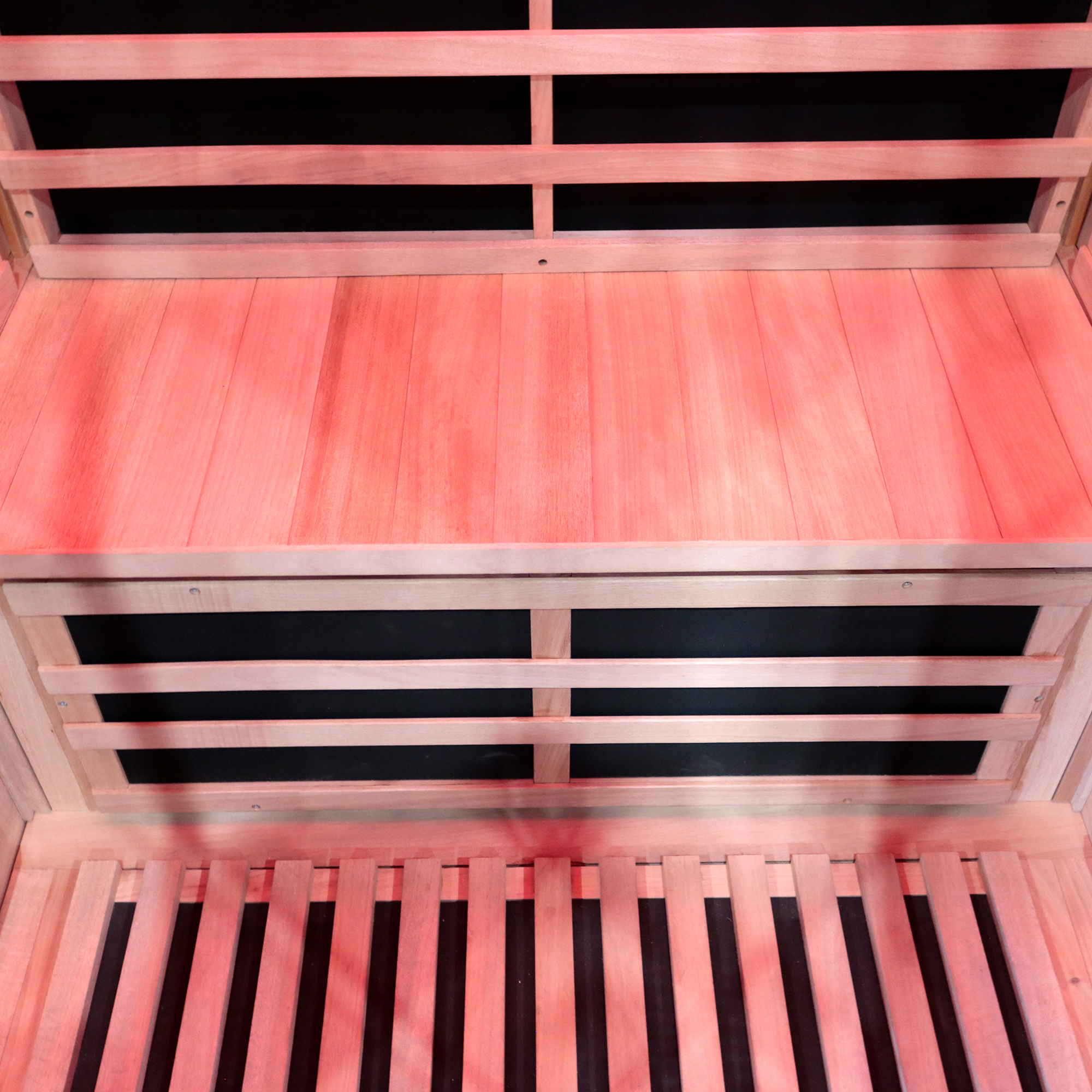 Moray 2-Person Indoor Infrared Sauna in Okoume Wood with 8-Far-Infrared Carbon Crystal Heaters